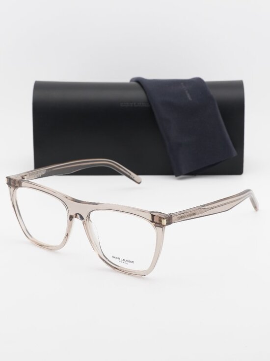 Saint Laurent SL518 004 Square Eyeglasses – Brown 56mm main image 4